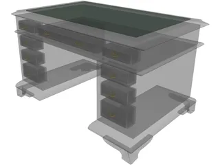 Desk English Writting 3D Model