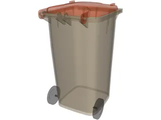 Garbage Can 3D Model