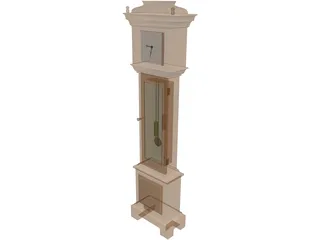 Clock Grandfather 3D Model