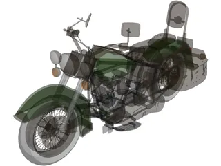 Harley-Davidson FLSTC Heritage Softail Classic 3D Model