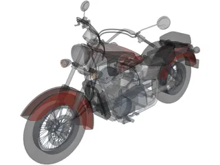 Honda Shadow UT 1100 Ace 3D Model