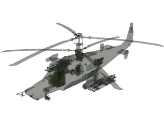 Kamov Ka-50 Hokum 3D Model