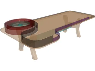 Roulette Table 3D Model