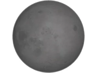 Planet Moon 3D Model