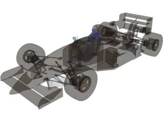 F1 Tyrrell Yamaha (1994) 3D Model