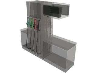 Petrol Pump 3D Model