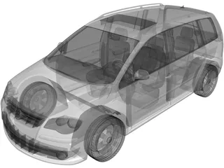 Volkswagen Touran (2007) 3D Model