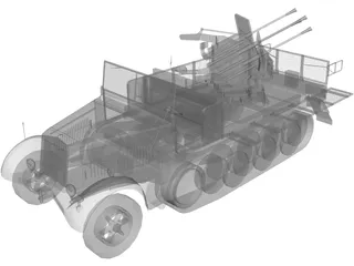 SDKFZ 7/1 3D Model