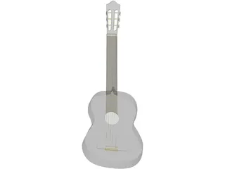 Guitar Spanish 3D Model