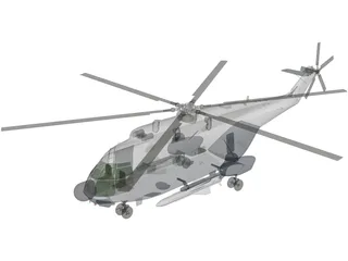 Aerospatiale SA 321 Super Frelon 3D Model