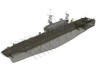 USS Tarawa LHA1 3D Model