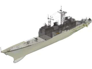 Valley Forge Ticonderoga Class 3D Model