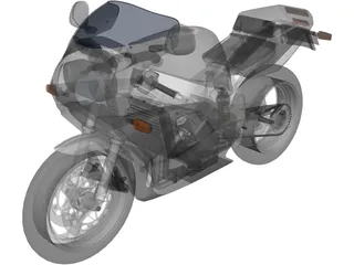 Yamaha FZR750R 3D Model