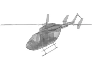MBB/Kawasaki BK 117 Rescue 3D Model