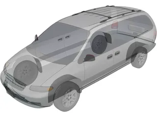 Plymouth Grand Voyager (1996) 3D Model