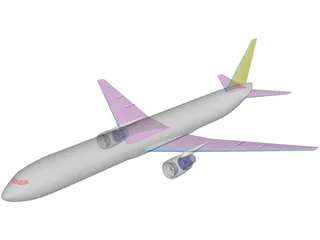 Boeing 767-300 3D Model