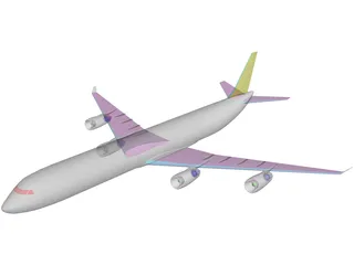 Airbus A340 3D Model