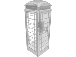 Telephone Booth 3D Model