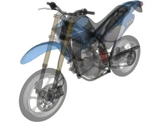 Supermoto Bike 3D Model