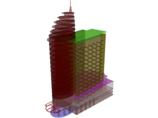 Building Office 3D Model