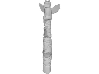 Totem Pole 3D Model