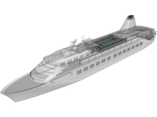 Cruise Ship 3D Model