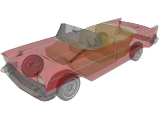 Chevrolet BelAir Convertible (1957) 3D Model