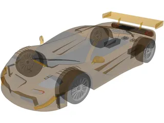 McLaren F1 GT1 (1997) 3D Model