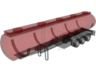 Tank Trailer 3D Model