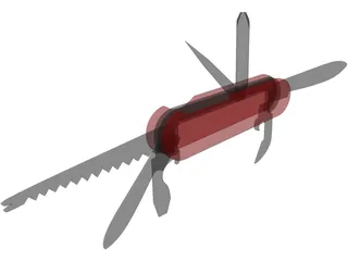 Pocket Knife 3D Model