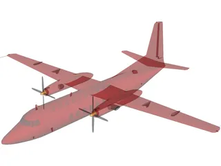 Fairchild Hiller FH-227 3D Model