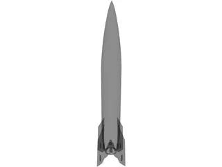 V-2 Rocket 3D Model