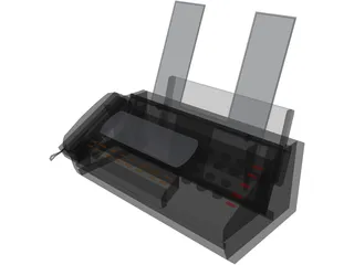 Fax Machine 3D Model