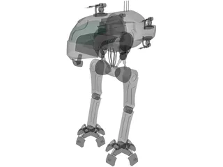 Robot Walker 3D Model