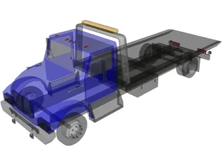 Wrecker Flatbed 3D Model