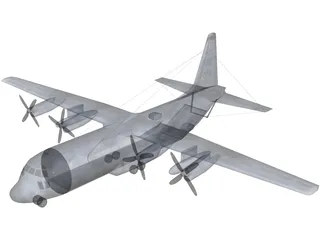 Lockheed EC-130H Compass Call 3D Model