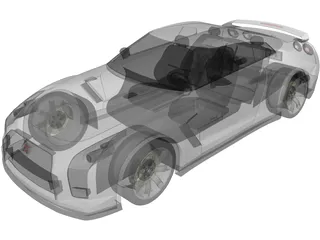 Nissan GT-R (2008) 3D Model