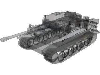 TIGER Tank 3D Model