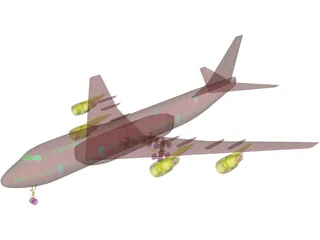 Boeing 747-200 3D Model