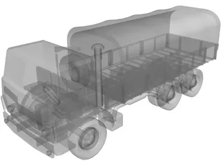 Kamaz Russian Army Truck 3D Model