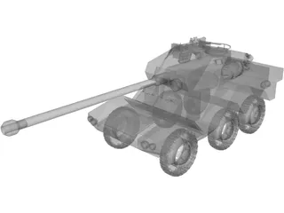 ERC-90 Recon Tank 3D Model