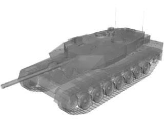 Leopard 2 A5 3D Model