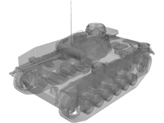 Panzer-3 Ausf.M 3D Model