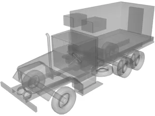 M35A2 Radio Truck 3D Model