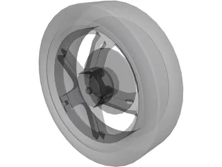 Wheel Enkei RZ5 3D Model