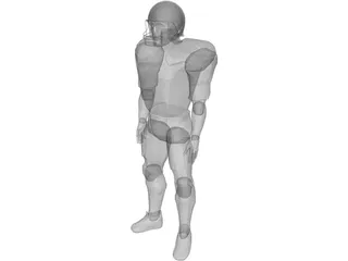 Football Player 3D Model