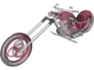 Custom Chopper 3D Model