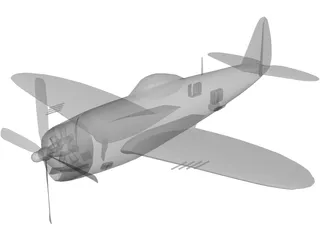 Republic P-47D Thunderbolt 3D Model