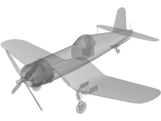 F4U-5 Corsair 3D Model