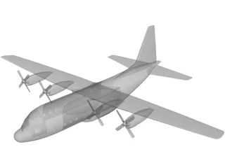 Lockheed C-130 Hercules 3D Model